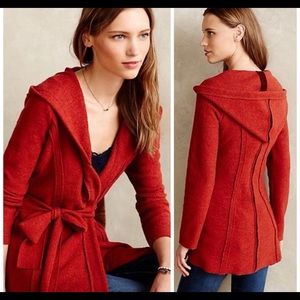 Anthropologie Rosie Neira Hooded 100% wool wrap
